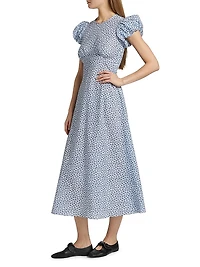 Romina Floral Cotton Midi-Dress