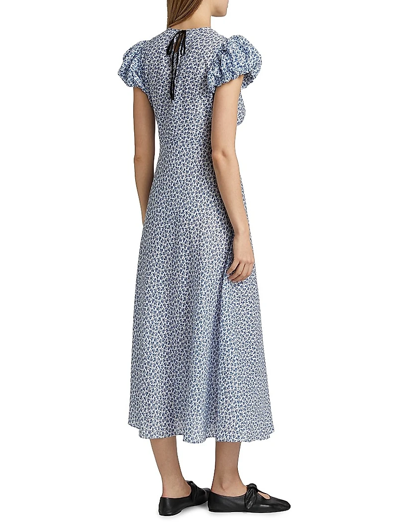 Romina Floral Cotton Midi-Dress