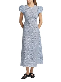 Romina Floral Cotton Midi-Dress