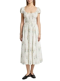 Quinley Floral Cotton Midi-Dress