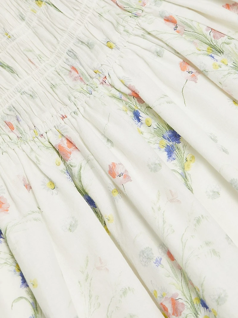 Quinley Floral Cotton Midi-Dress