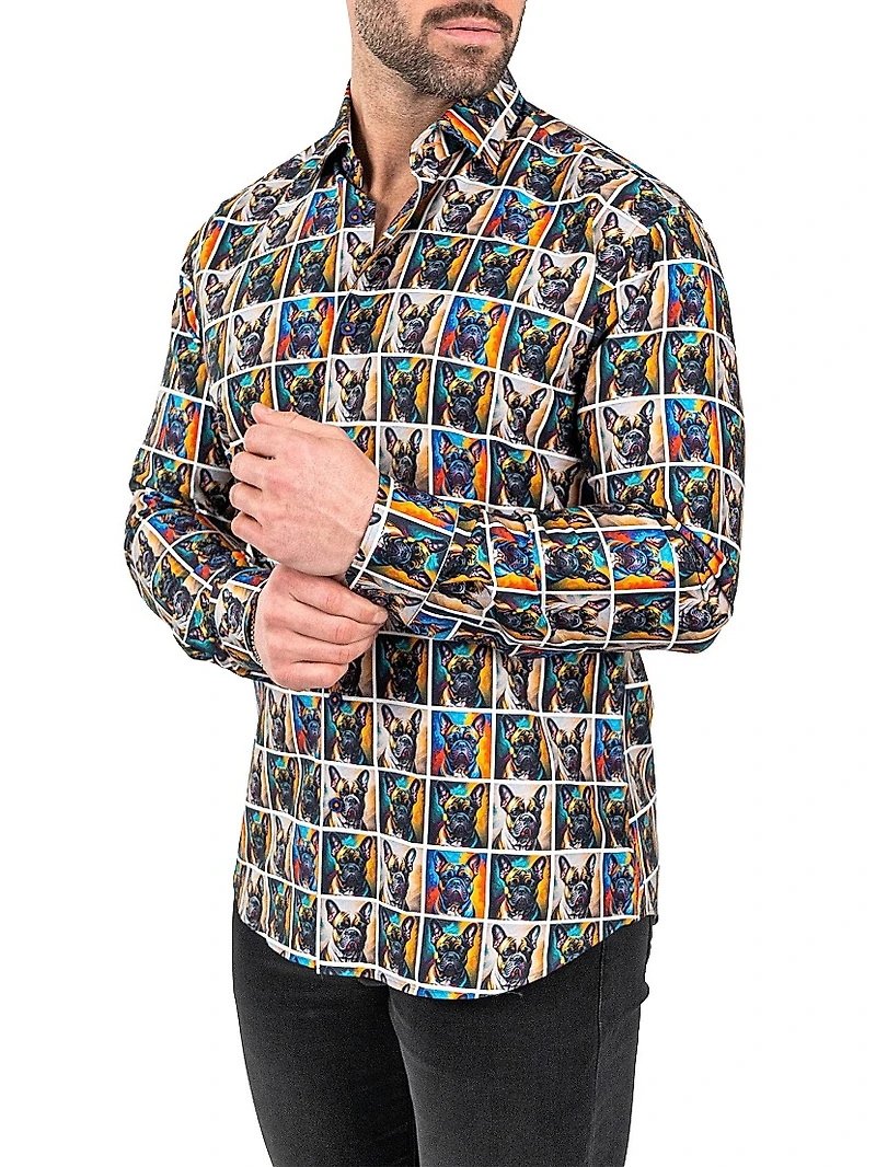 Fibonacci Puppy Portrait Shirt