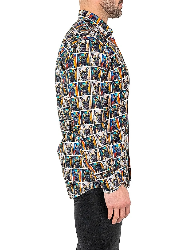 Fibonacci Puppy Portrait Shirt