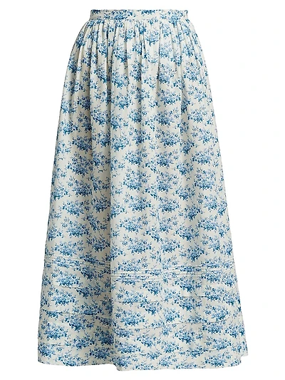 Marcie Cotton Midi-Skirt