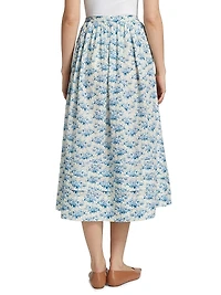 Marcie Cotton Midi-Skirt