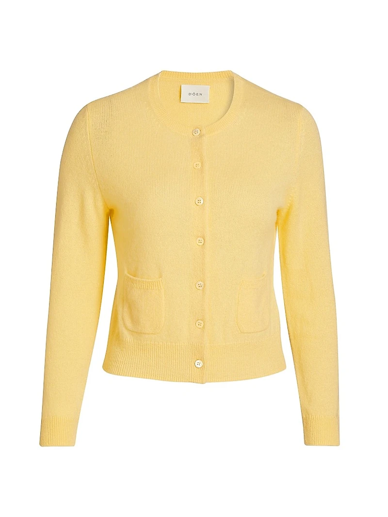 Freya Cashmere Crewneck Cardigan