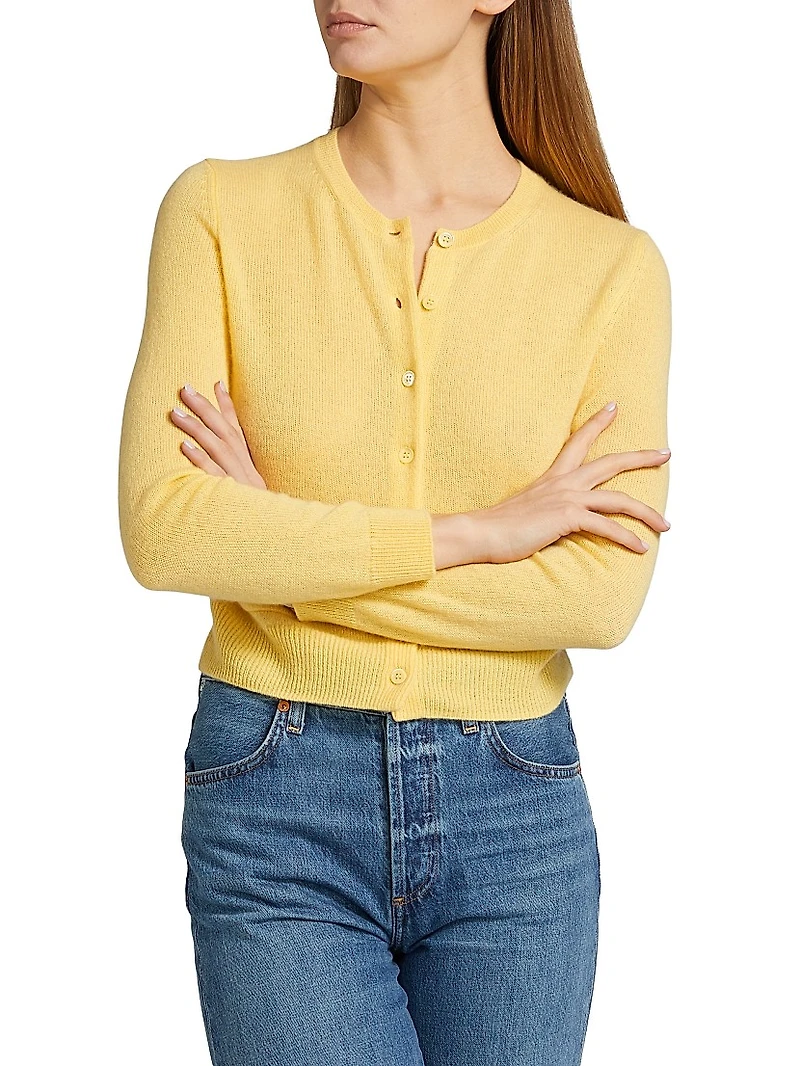 Freya Cashmere Crewneck Cardigan