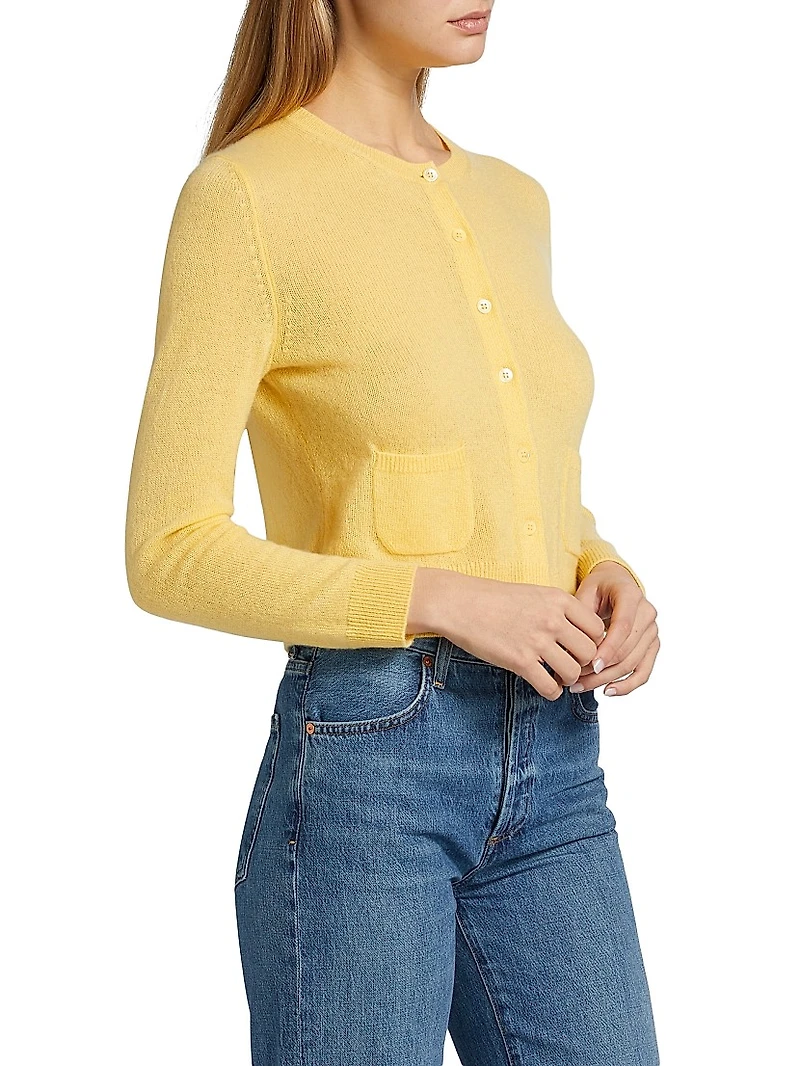 Freya Cashmere Crewneck Cardigan