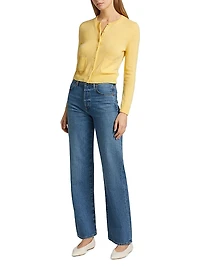 Freya Cashmere Crewneck Cardigan