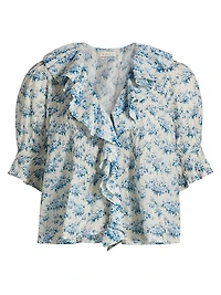 Henri Floral Cotton Top
