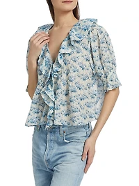 Henri Floral Cotton Top