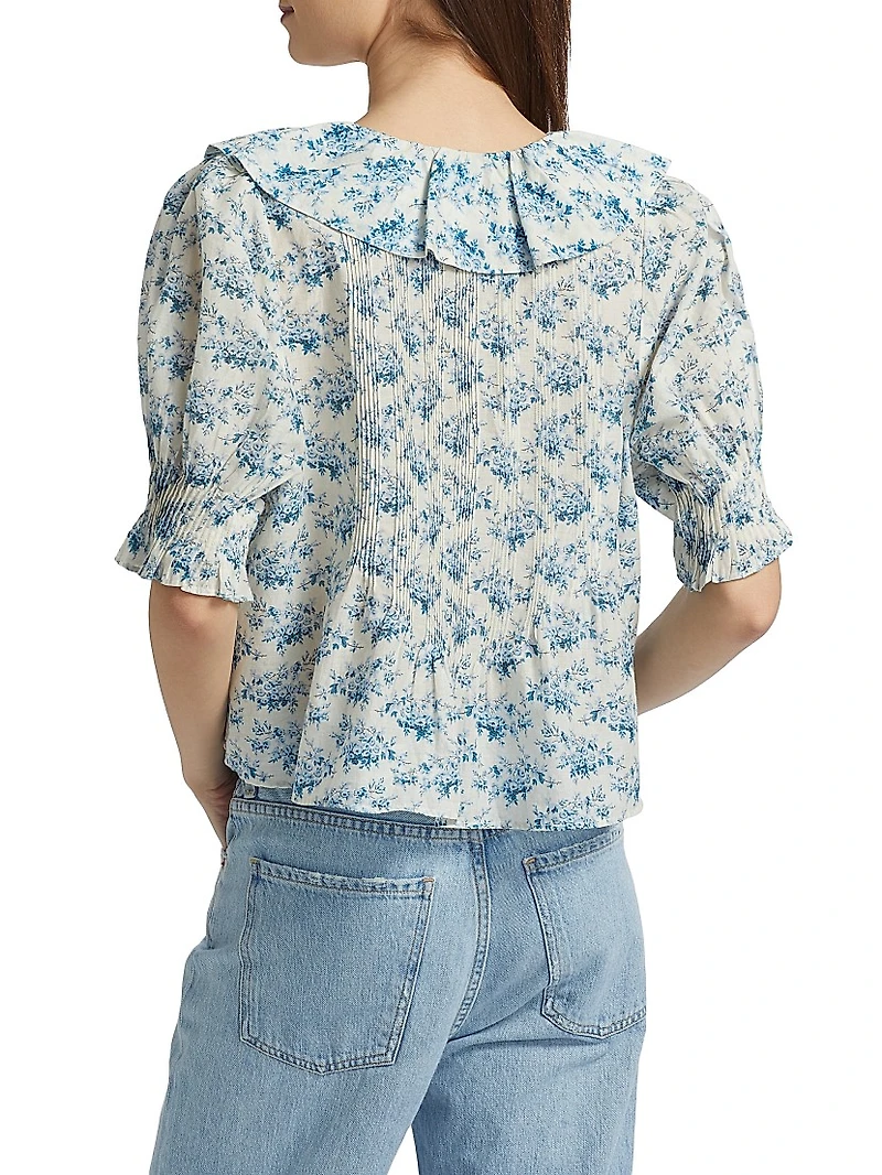 Henri Floral Cotton Top