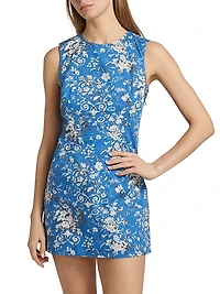 Adele Floral Cotton Minidress