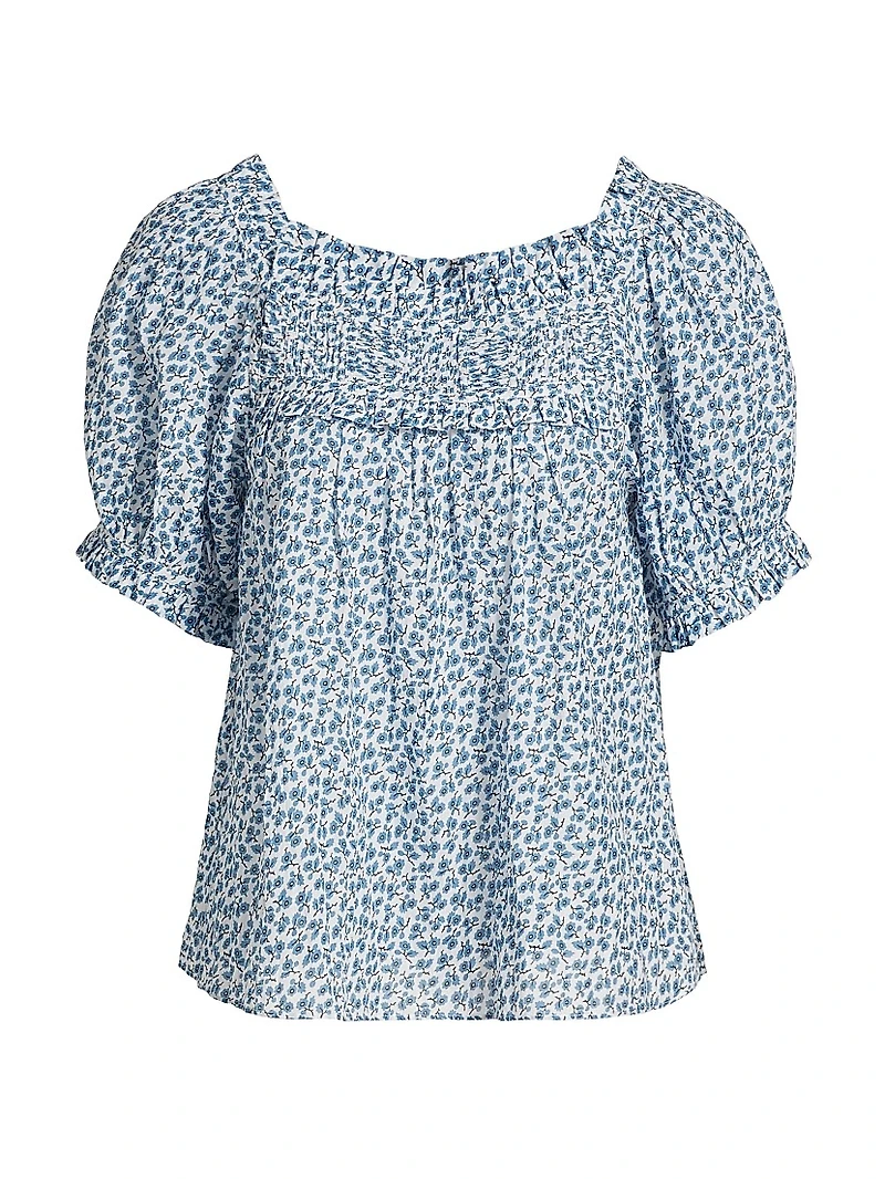 Frances Floral Cotton Top