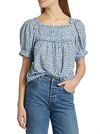 Frances Floral Cotton Top