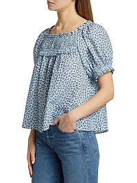 Frances Floral Cotton Top