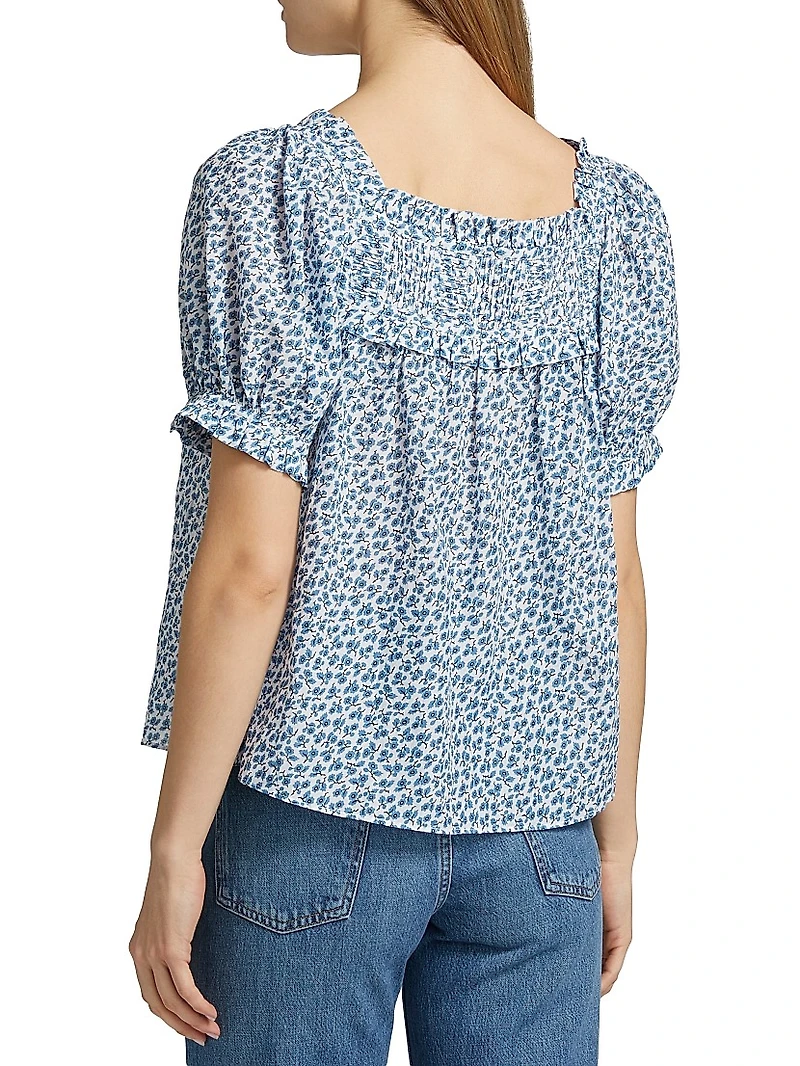 Frances Floral Cotton Top