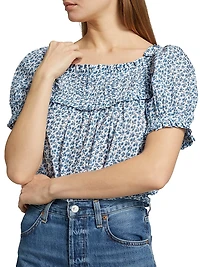 Frances Floral Cotton Top