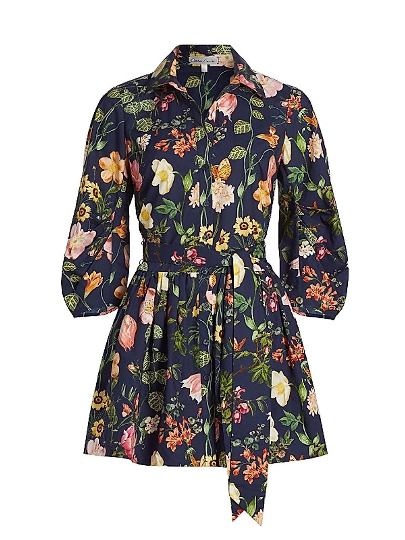 Raya Floral Cotton Minidress