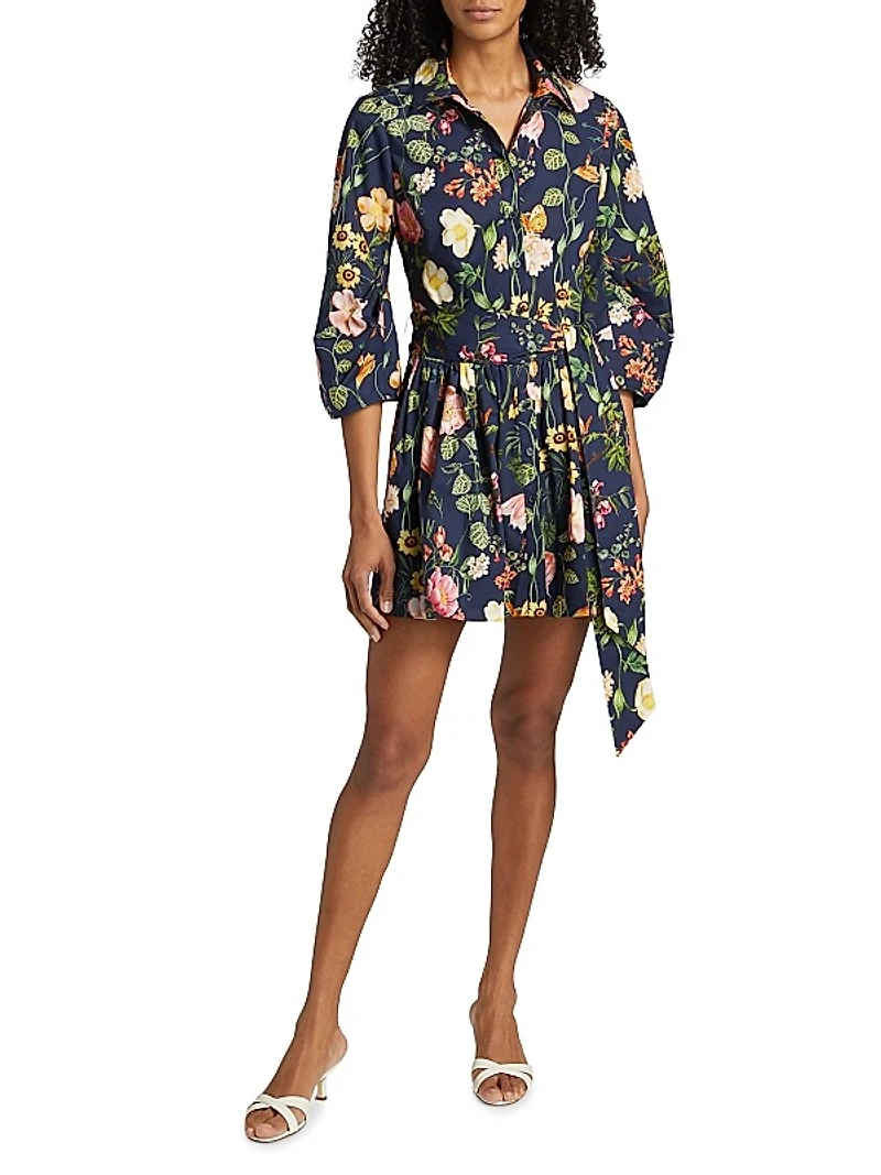 Raya Floral Cotton Minidress
