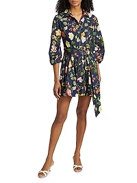 Raya Floral Cotton Minidress
