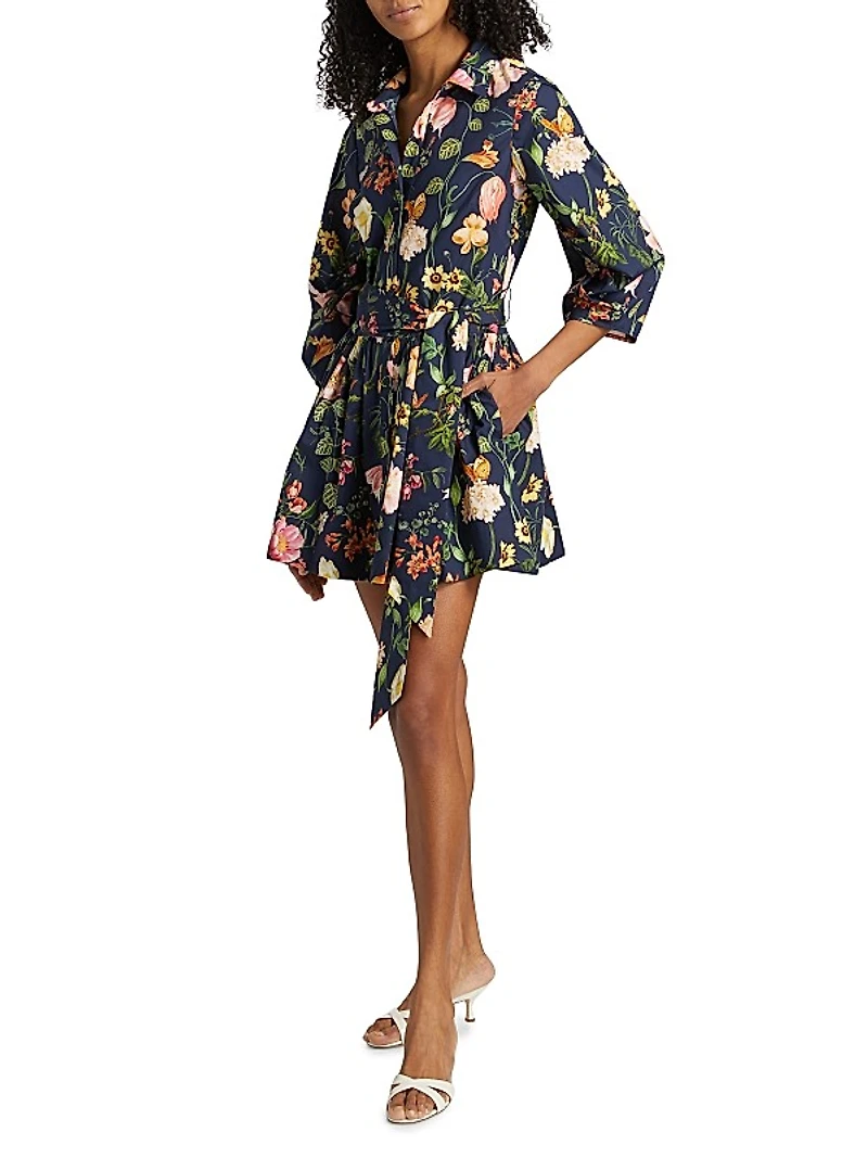 Raya Floral Cotton Minidress