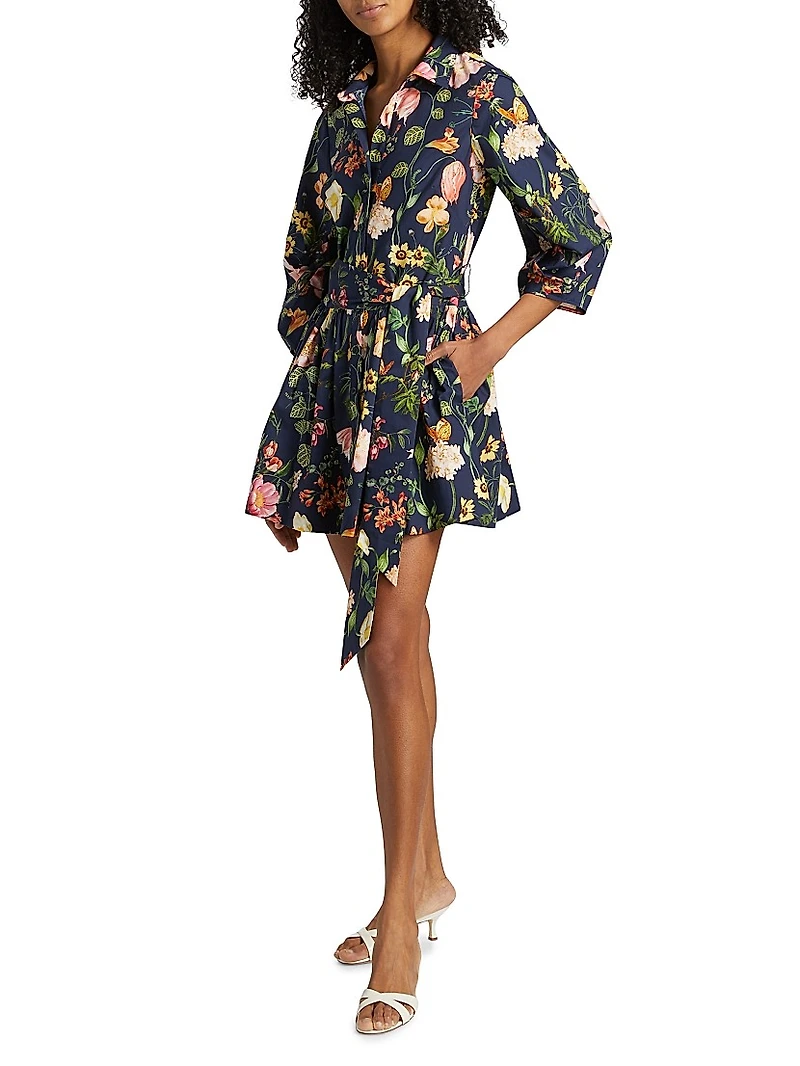 Raya Floral Cotton Minidress