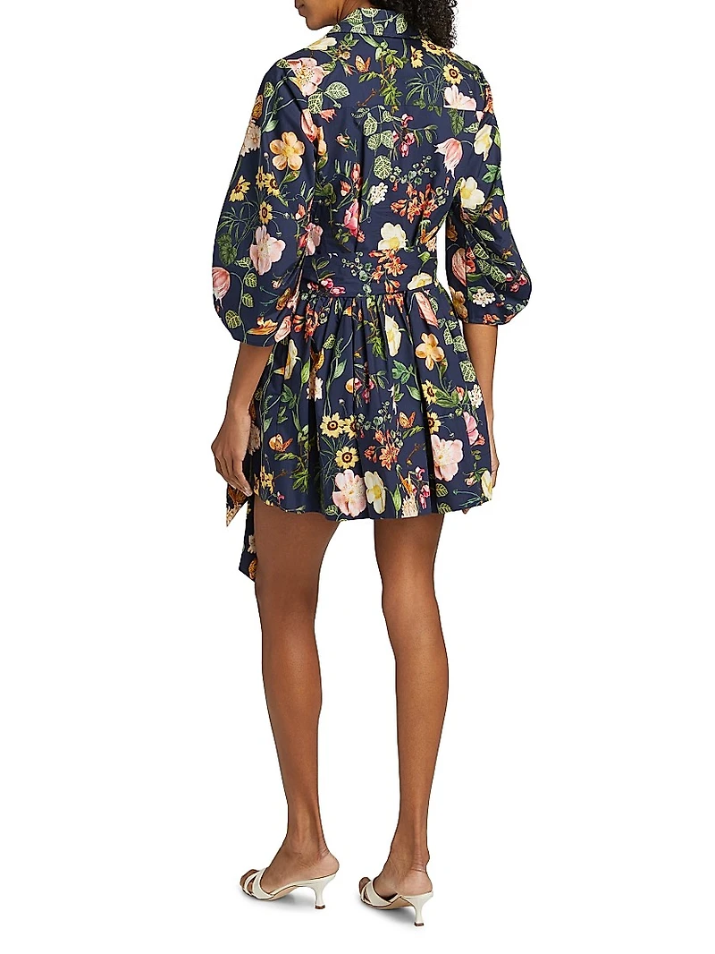 Raya Floral Cotton Minidress