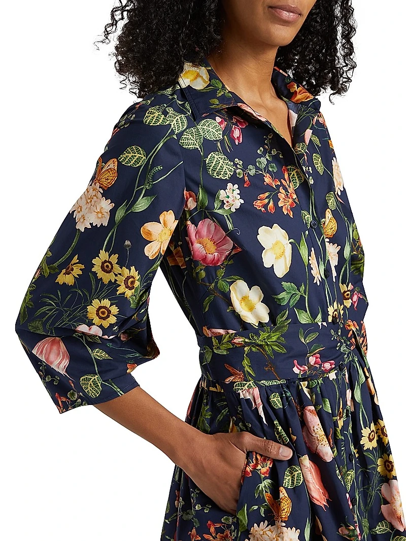 Raya Floral Cotton Minidress