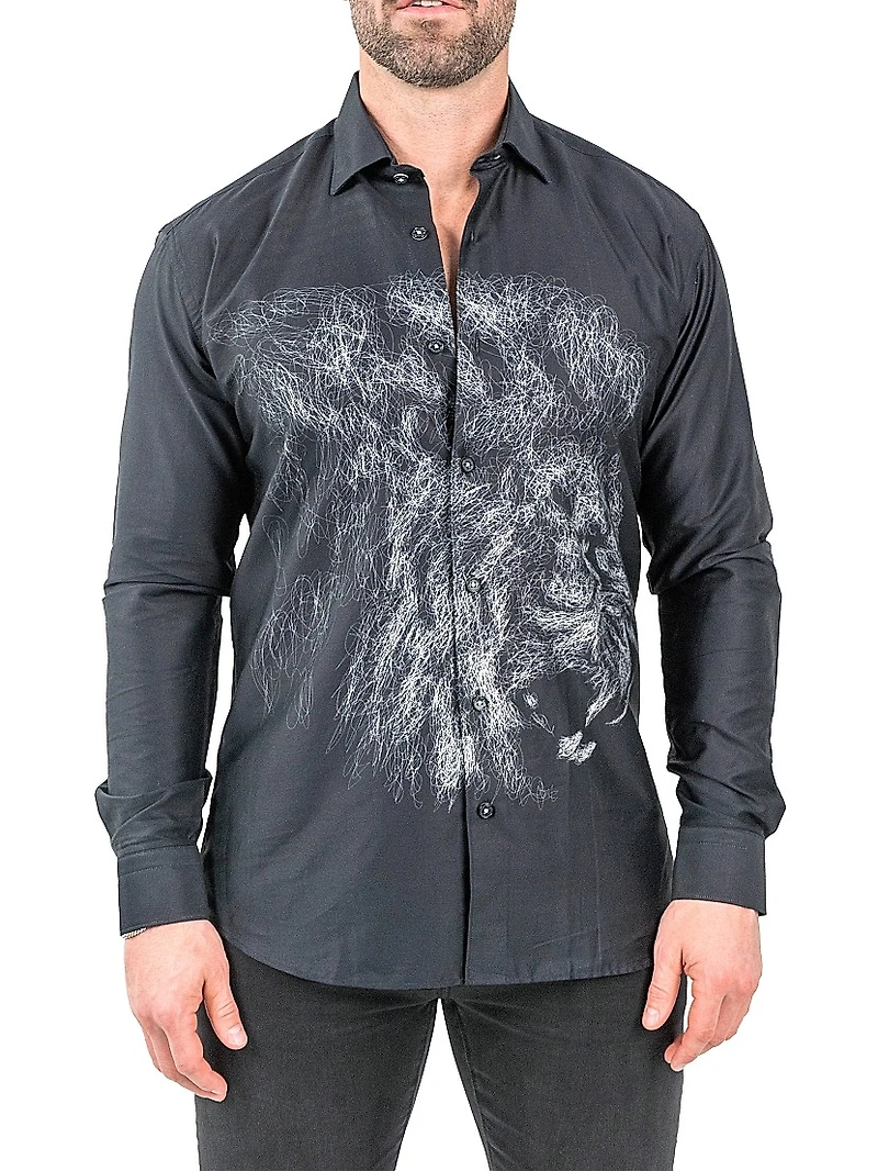 Fibonacci Lion Chalk Shirt