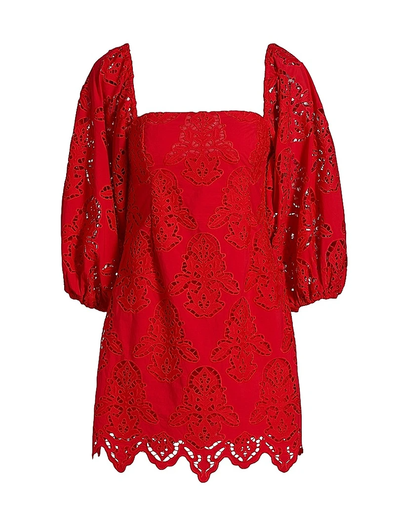 Montauk Cotton Lace Minidress