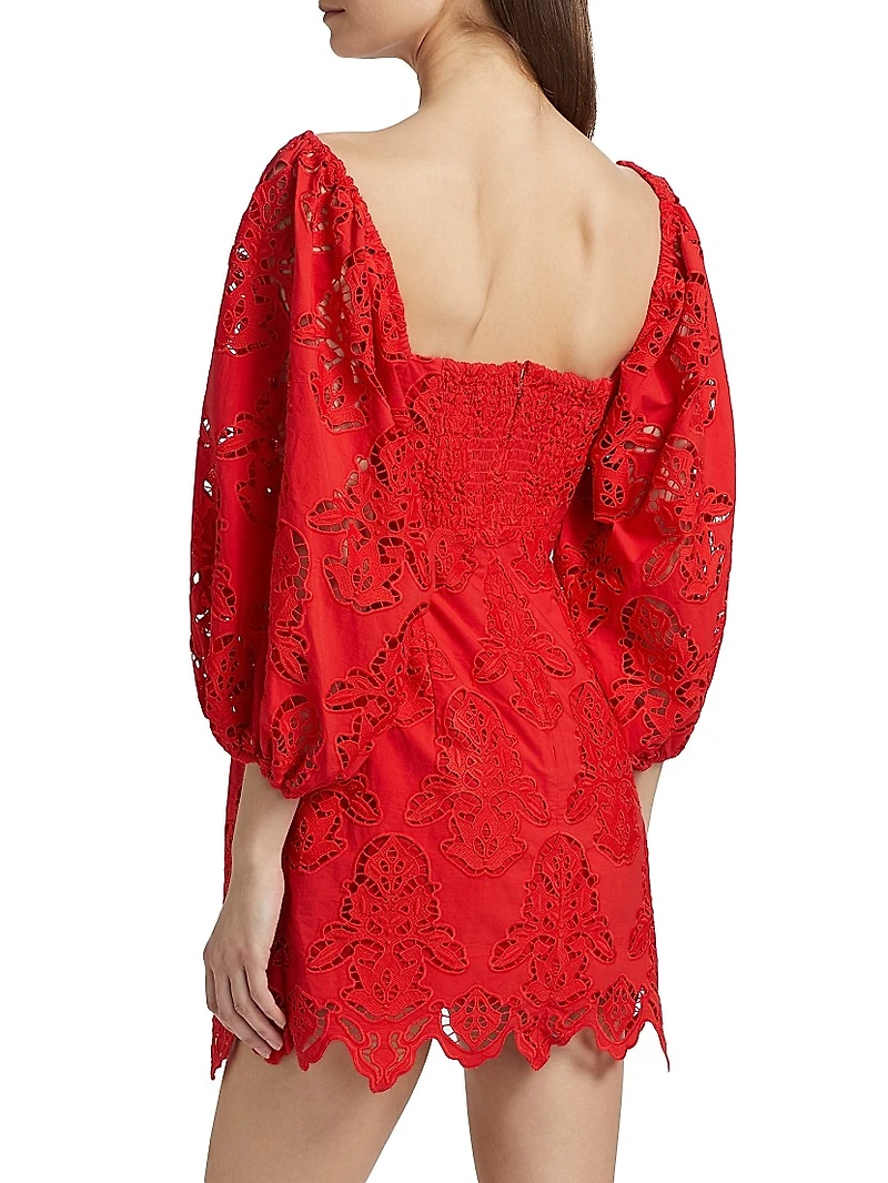 Montauk Cotton Lace Minidress