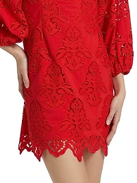 Montauk Cotton Lace Minidress