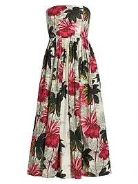 Torres Printed Cotton Poplin Midi-Dress