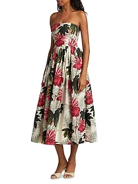 Torres Printed Cotton Poplin Midi-Dress