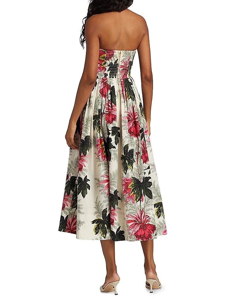 Torres Printed Cotton Poplin Midi-Dress