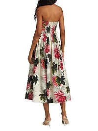 Torres Printed Cotton Poplin Midi-Dress