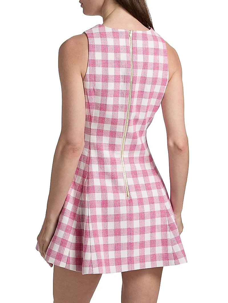 Saya Gingham Vest Minidress