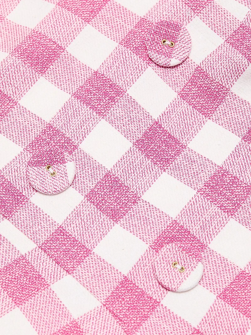 Saya Gingham Vest Minidress