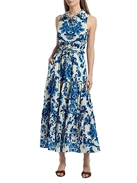 Hanna Floral Drawstring Top