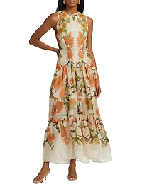 Floral Sleeveless Maxi Dress