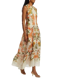 Floral Sleeveless Maxi Dress