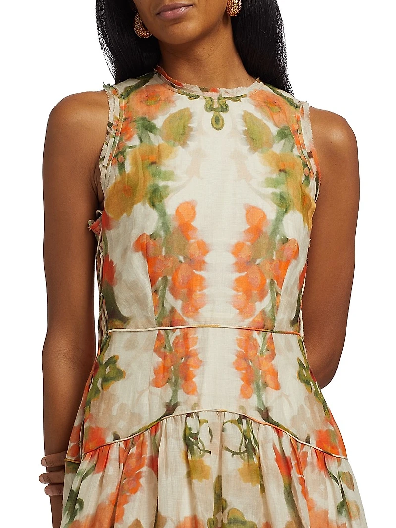Floral Sleeveless Maxi Dress