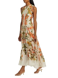 Floral Sleeveless Maxi Dress