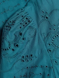 Embroidered Cotton Voile Maxi Dress