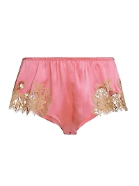 Loungewear Orchid Lace-Trimmed Shorts