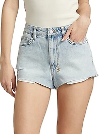 Safe in Heaven Kali Exposed Statik Denim Shorts