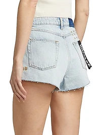 Safe in Heaven Kali Exposed Statik Denim Shorts