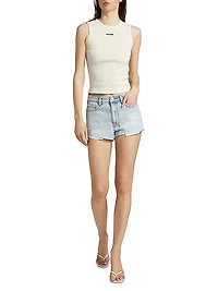 Safe in Heaven Kali Exposed Statik Denim Shorts