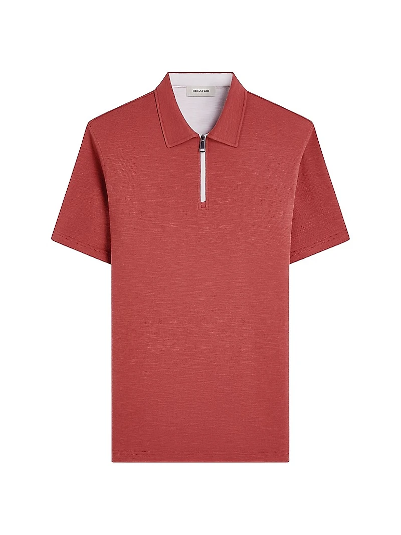 Quarter-Zip Polo Shirt